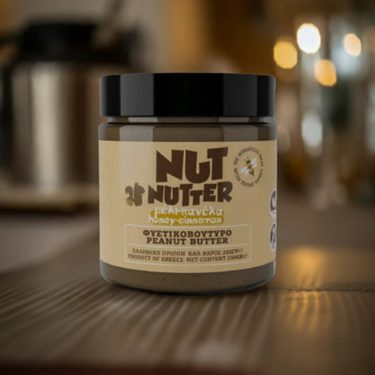 Kretische Erdnussbutter mit Thymianhonig und Zimt – 100% ohne Palmöl, natürlich und voller Tradition