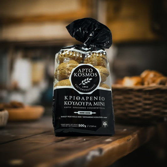 Kretische Zwieback-Mini-Kringel aus Gerste – knusprig, gesund und voller Tradition