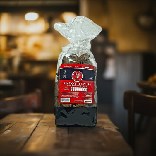 Kretische Zwieback-Häppchen aus Johannisbrotmehl – traditionelle Snacks aus Kreta