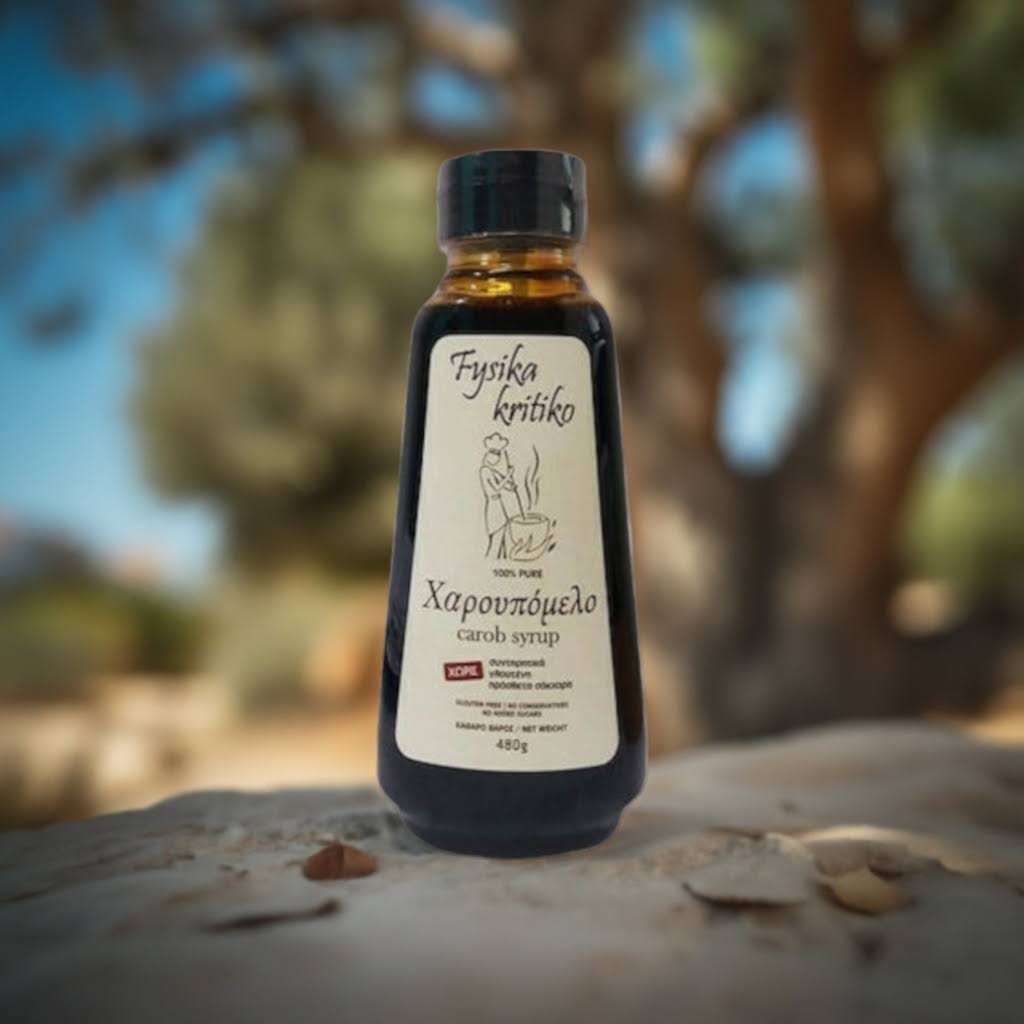 Johannisbrotsirup aus Kreta – 100% natürlich, ohne Zusatzstoffe.