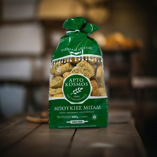 Kretische Mischkorn-Zwieback-Häppchen – traditionelle Snacks aus Kreta