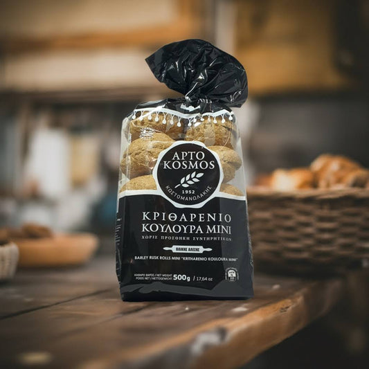 Kretische Zwieback-Mini-Kringel aus Gerste – knusprig, gesund und voller Tradition