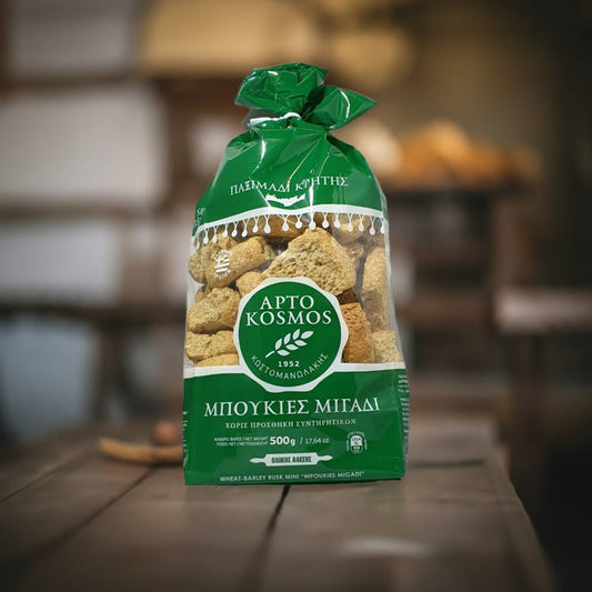 Kretische Mischkorn-Zwieback-Häppchen – traditionelle Snacks aus Kreta