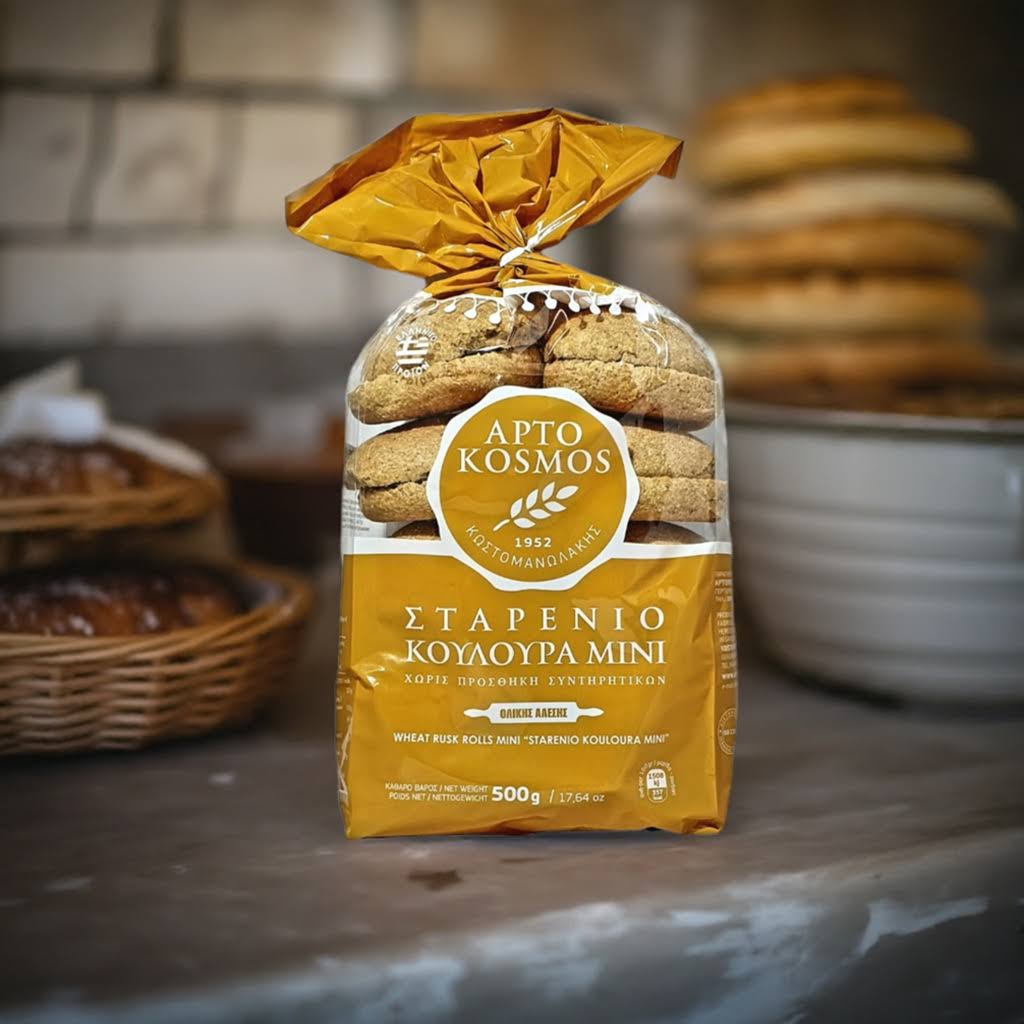 Kretische Zwieback-Mini-Kringel aus Weizen – knusprig, aromatisch und voller Tradition